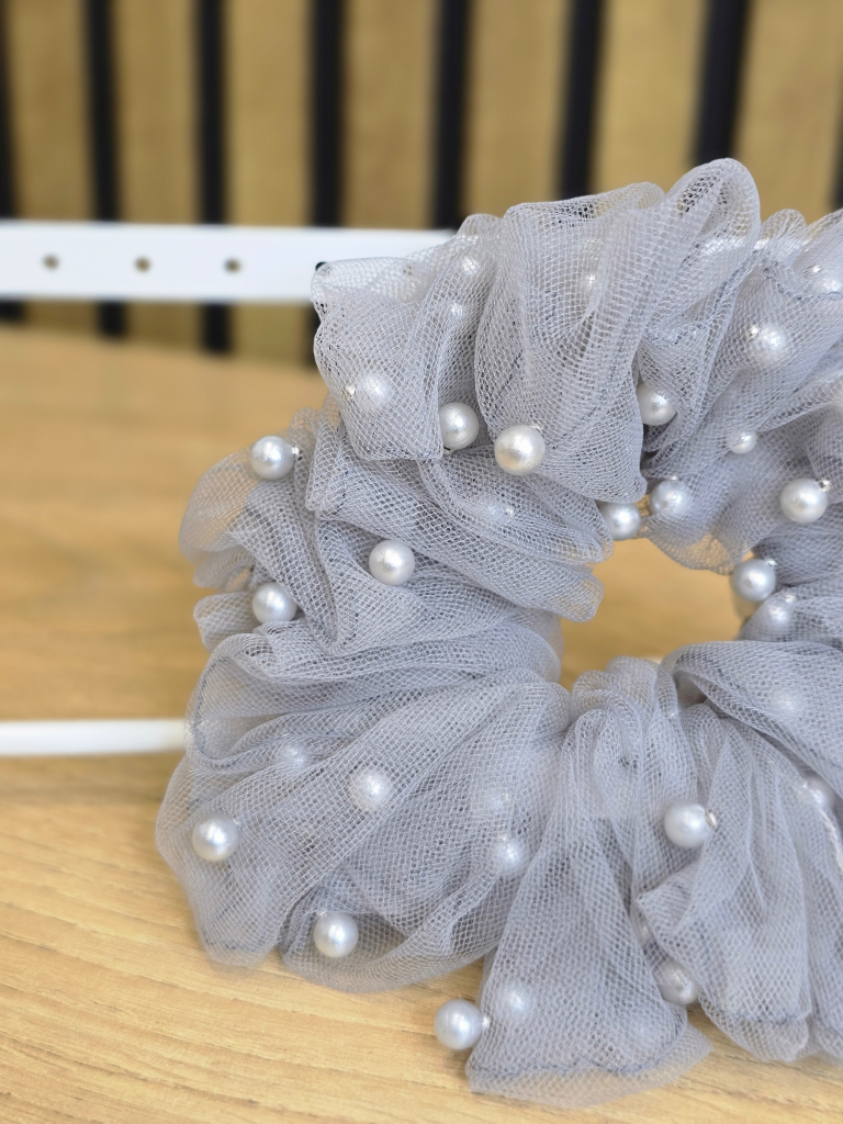 גומיית קצפת טול ופנינים גומיית קצפת טול ופנינים