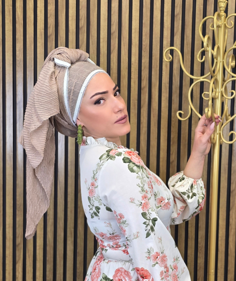 צעיף פליסה- שרשרת כסף