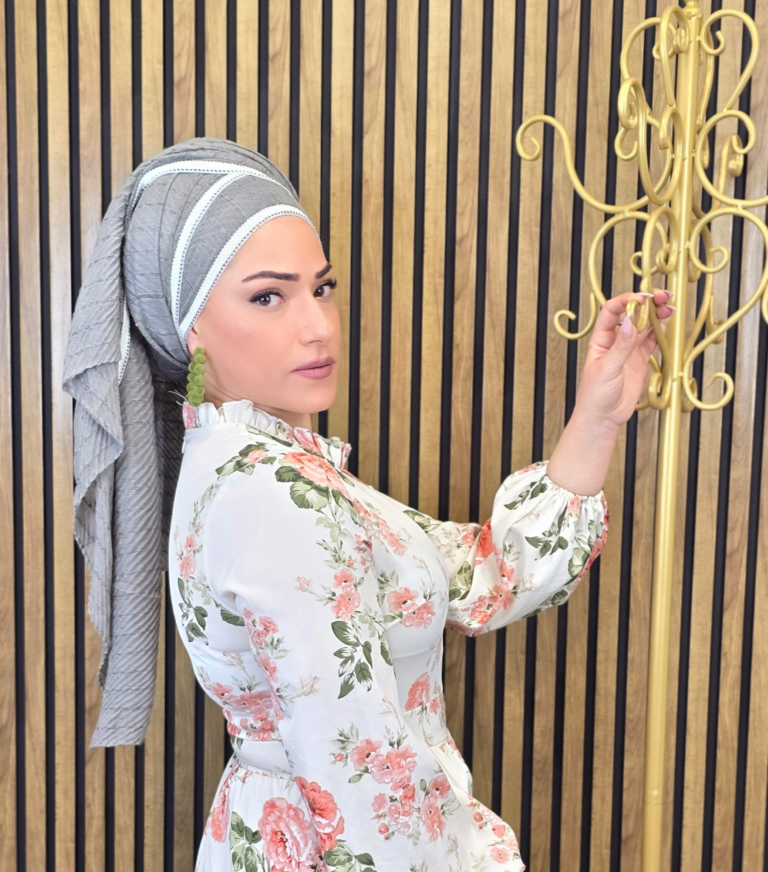 צעיף פליסה- שרשרת כסף