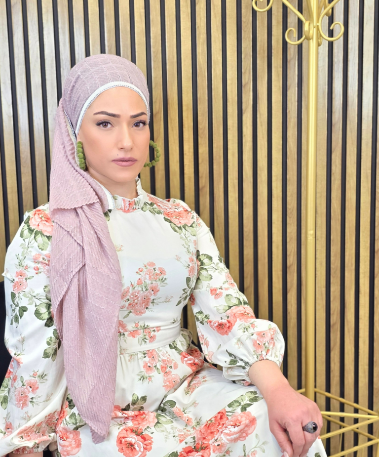 צעיף פליסה- שרשרת כסף